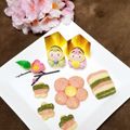 yakopuyo's cooksnap of when they made 春色♪ 3色ストライプクッキー.
