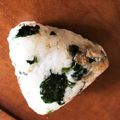 みーもーみー's cooksnap of when they made ”大根葉の油和え”でおにぎり♪.