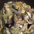 whitebrown's cooksnap of when they made 豚肉としめじの卵とじ.