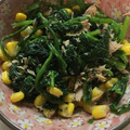 whitebrown's cooksnap of when they made ほうれん草とツナとコーンのおひたし.