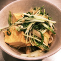 みつばちはっち3号's cooksnap of when they made 厚揚げと水菜、えのき茸の煮物.