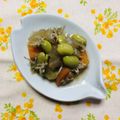 チェックのミニくま's cooksnap of when they made 枝豆と玉ねぎ・人参のじゃこ煮♪.