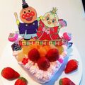 モコ816's cooksnap of when they made ロールケーキ★アンパンマンひな祭りケーキ.