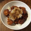 ayachum★'s cooksnap of when they made 豆腐と鶏ひき肉ふわふわ揚げ団子おろしがけ.