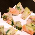 マム's cooksnap of when they made ヘルシー♪　海老とサーモンの生春巻き.