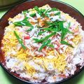 ☆あいちゃん's cooksnap of when they made ひな祭りに♪手作りちらし寿司.