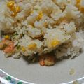 雪だるま⭐'s cooksnap of when they made 炊飯器で簡単！シーフードピラフ.