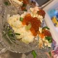 ぎんはる's cooksnap of when they made 山芋とカニのサラダ　イクラのせ.