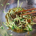 すいちょくさん's cooksnap of when they made もずくときゅうりの酢の物.