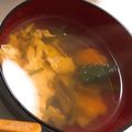 おちゆ☆'s cooksnap of when they made ひなまつりに☆簡単三つ葉と卵のお吸い物.