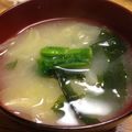 北京パンダ's cooksnap of when they made 春の香り❀菜の花＊春キャベツのお味噌汁.