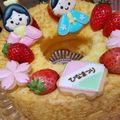 家族の美味しい☆'s cooksnap of when they made 米粉シフォンケーキ百均 5号紙形使用.