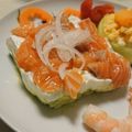 h184's cooksnap of when they made ひな祭り仕様！アボカドとサーモンのサラダ.
