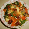 白いぐれーぷ's cooksnap of when they made 鰻とほうれん草の卵とじ＊丼にも♪.