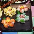 ちびおに。's cooksnap of when they made 簡単☆カラフルお花の手毬寿司.