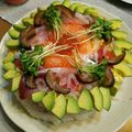 M130018's cooksnap of when they made 雛祭り♡子供喜ぶ可愛いちらし寿司ケーキ.