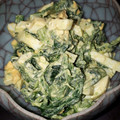 けーぼう's cooksnap of when they made 朝昼夕♪ほうれん草とゆで卵のマヨサラダ.
