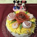 クック3G2O01☆'s cooksnap of when they made スモークサーモンで薔薇☆お花畑ちらし寿司.