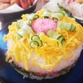 ＊ひおりママ＊'s cooksnap of when they made お花のちらし寿司ケーキ.