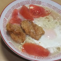 きらり流れ星's cooksnap of when they made 簡単♪塩ラーメンと鶏の唐揚げ☆野菜添え.