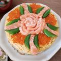 プリン大好き♪'s cooksnap of when they made 簡単！お寿司ケーキ！ひなまつりにも.
