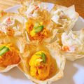 maoバァバ's cooksnap of when they made ♪春巻きの皮で！食べられるカップな器♪.