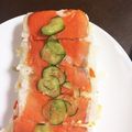 ちっくるーむ's cooksnap of when they made 牛乳パックで　サーモンの押し寿司　.