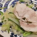 クックTLDS2A☆'s cooksnap of when they made セロリと大根で豚しゃぶホットサラダ.