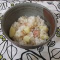 クルミ☆'s cooksnap of when they made じゃがいもごはん with ベーコン.