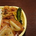 Ｐ子ママ's cooksnap of when they made お弁当に♡こんがりきぬさや炒め.