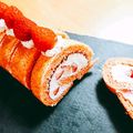 toco★toco's cooksnap of when they made 雛祭りに♪トースターで苺のロールケーキ♪.