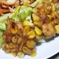 ameうめ's cooksnap of when they made コーン唐揚げ.