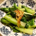 2michi's cooksnap of when they made ◆糖尿病のおかず◆小松菜と桜エビの炒め物.