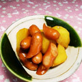 クックSJ0Y9V☆'s cooksnap of when they made さつまいもとウインナーのめんつゆ甘煮.