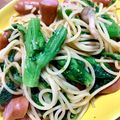 67luna's cooksnap of when they made 菜の花とウインナーのパスタ♪.