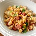 もなか's cooksnap of when they made 母さんの味!にんにくレタス炒飯☆.