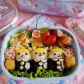 YUN♡TEN's cooksnap of when they made 卒園おめでとう♪くまちゃんの俵おにぎり.