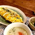 ピーチ★'s cooksnap of when they made 豚肉＆キャベツのオムレツ風とんぺい焼き.