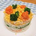 cafelinen's cooksnap of when they made ひな祭り✿ちらし寿司ケーキ.