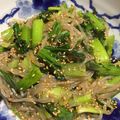 クックB2NGBI☆'s cooksnap of when they made 糸こんにゃくと小松菜の炒め物.