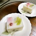 卯月のうさぎ２０１４'s cooksnap of when they made キウイフルーツとラムレーズンの牛乳寒天♪.