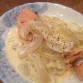 ninnamee's cooksnap of when they made 超簡単！鮭の生クリーム煮.