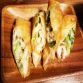 matsuma's cooksnap of when they made 長ネギシンプル春巻.