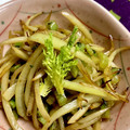 梅乃花おり's cooksnap of when they made 大根の皮と葉っぱのわさび風味炒め♪.