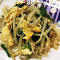 tatsumichi's cooksnap of when they made エリンギと卵ともやしとほうれん草炒め.