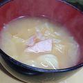 わんこたんわんたん's cooksnap of when they made 味噌汁にハム.
