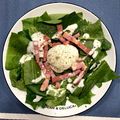 つぶらなシジミ's cooksnap of when they made ほうれん草とベーコンのサラダ~温玉のせ~.