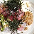 かるみぃぃぃ's cooksnap of when they made マグロ*オクラ*山芋のネバネバ丼★★.