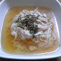 いベリこ's cooksnap of when they made 蒸し鶏の梅にゅうめん.