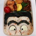 めいめい☆☆☆'s cooksnap of when they made 海苔弁でキャラ弁！こち亀の両さん.